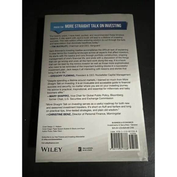 More Straight Talk on Investing: Lessons for a Lifetime - Hardcover - VERY GOOD - Picture 2 of 5